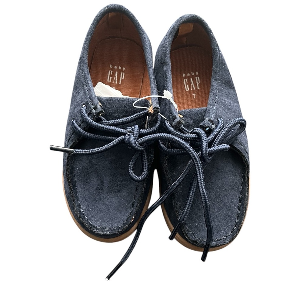 NEW Baby GAP Navy Kids Shoes Size 7 Preppy Easter Spring Summer